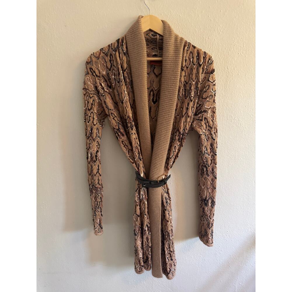 Missoni wrap cardigan with belt and bag